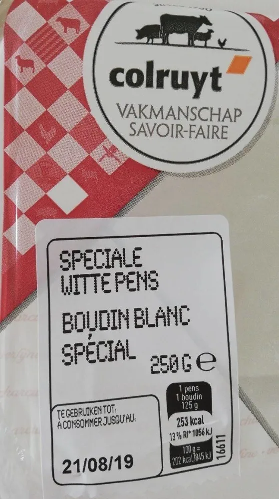Boudin blanc spécial