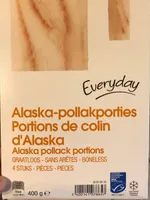 Portions de colin d'alaska