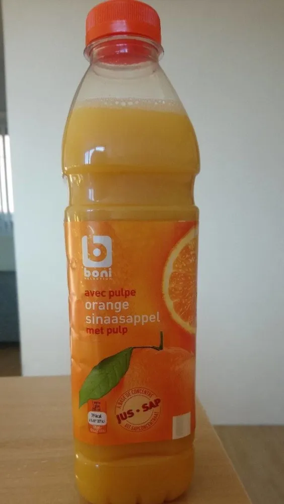 Jus d'orange avec pulpe