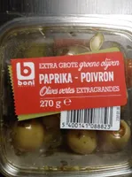 Olives extragrandes paprika poivrons
