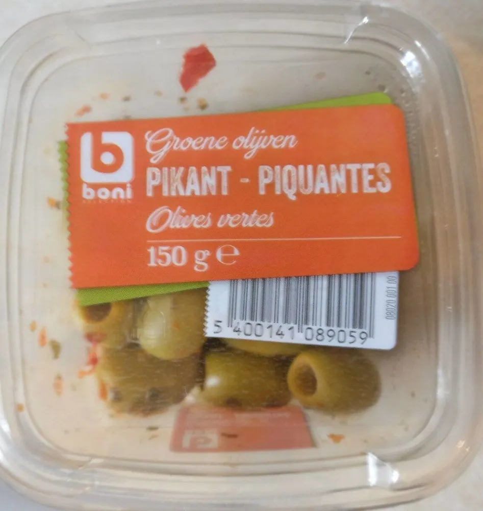 Pikante groene olijven