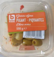 Pikante groene olijven