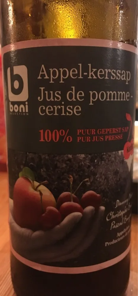 Jus de pommes cerise