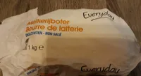Beurre de laiterie non sâlé