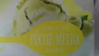 Crème glacée pêche melba roomijs
