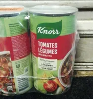 Soupe de tomate avec legumes et boulette de viande