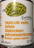 Haricot vert brisés