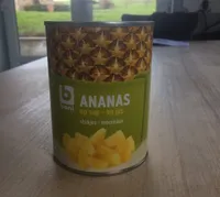 Ananas au jus morceau