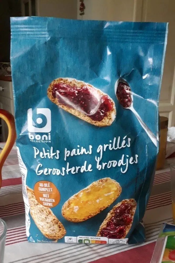 Petits pains grillés au blé complet