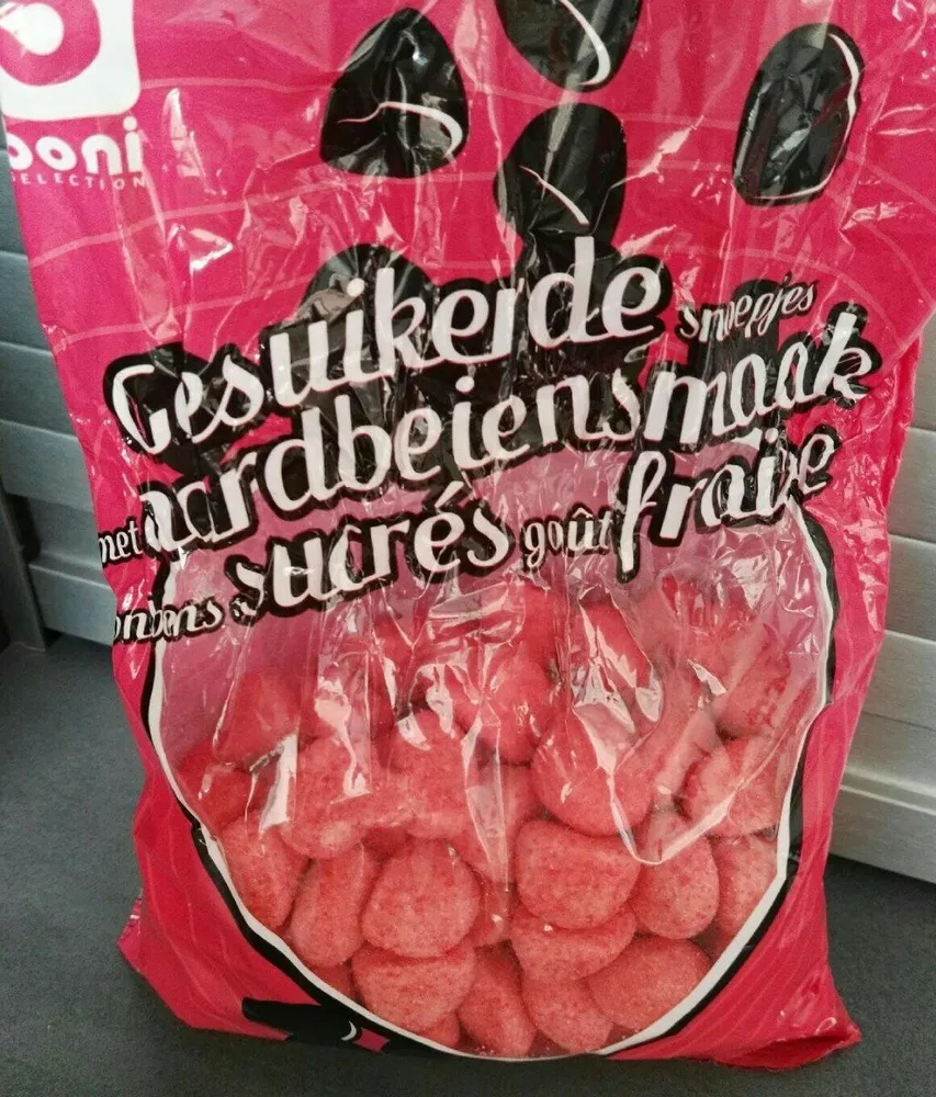 Bonbons sucrés goût fraise