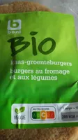 Burgers au fromage et aux légumes