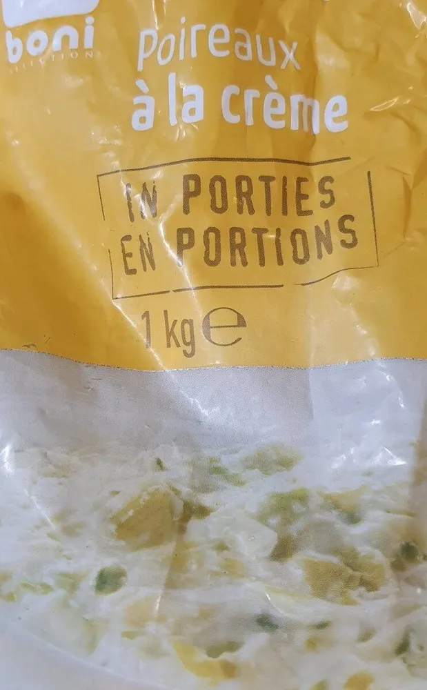 Poireaux à la crème surgelés