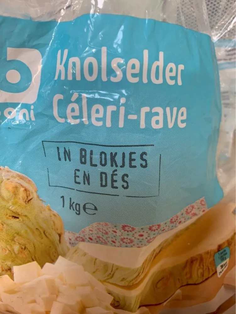 Celeri-rave en dés