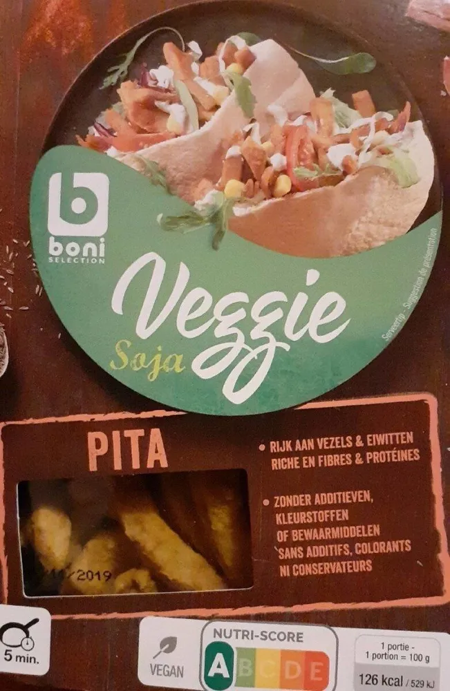 Veggie soja pita