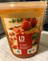 Soupe aux tomates, avec boulettes