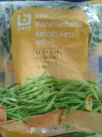 Haricots verts entiers