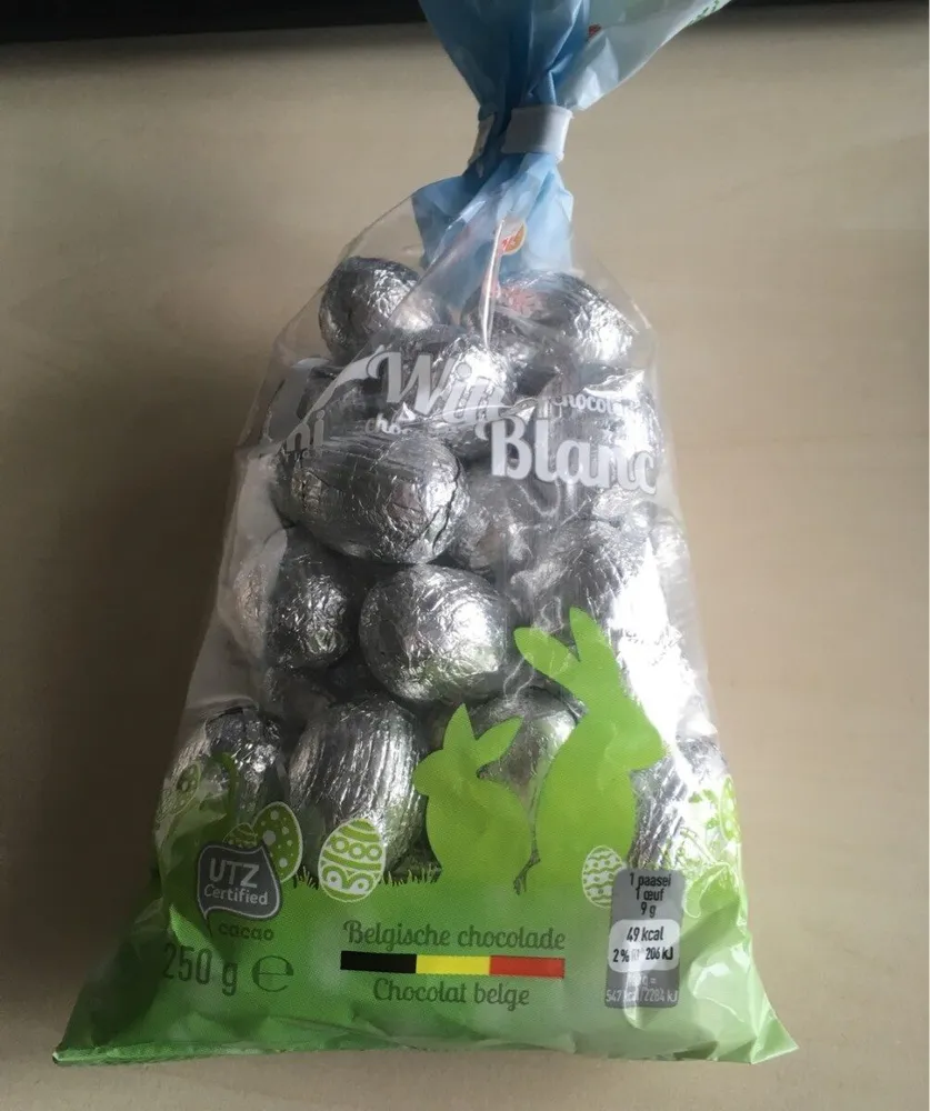 Oeufs chocolat blanc