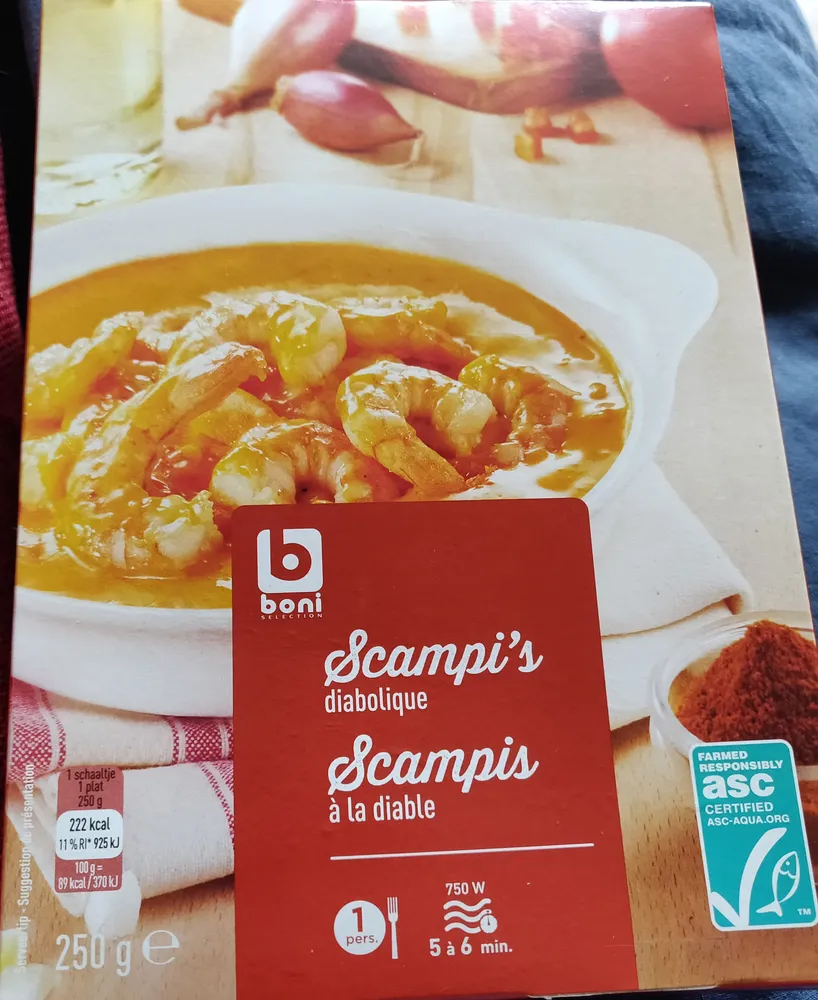 Scampis à la diable