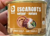 Escargots nature