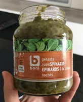 Epinards hachés à la crème