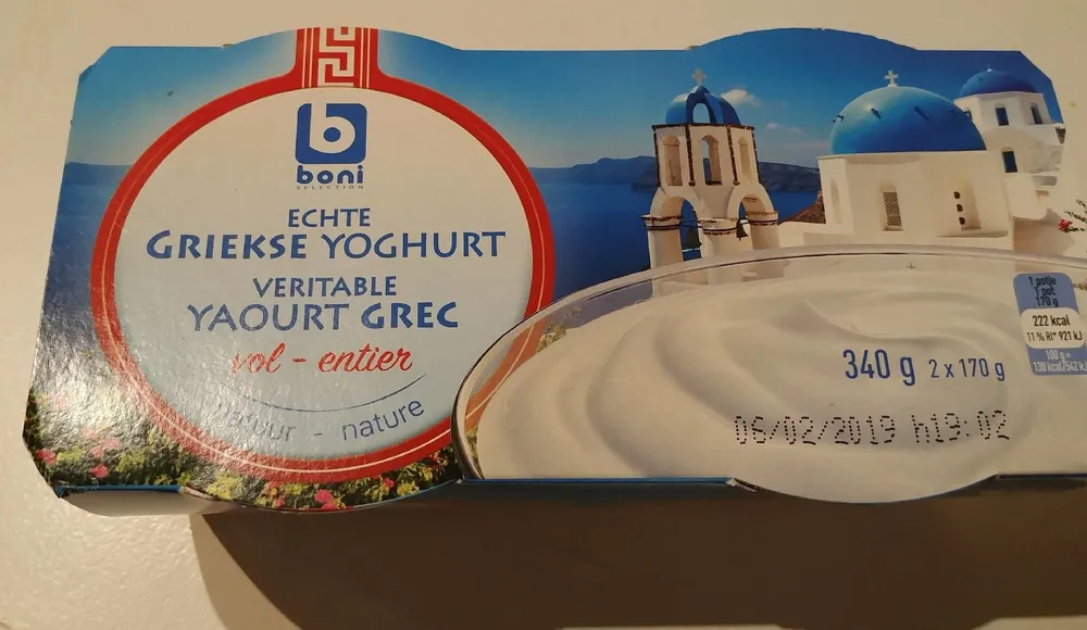 Véritable yoghurt grec