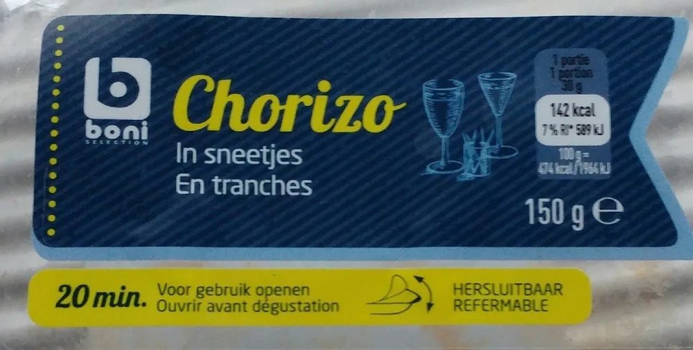 Chorizo en tranches