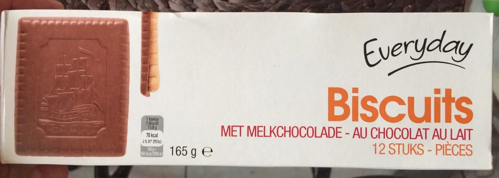 Biscuits chocolat au lait