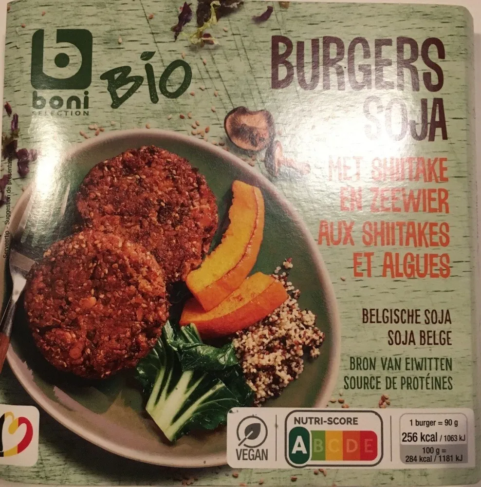 Burgers soja aux shiitakes et algues