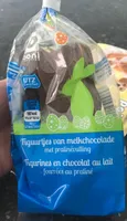 Figurines en chocolat au lait