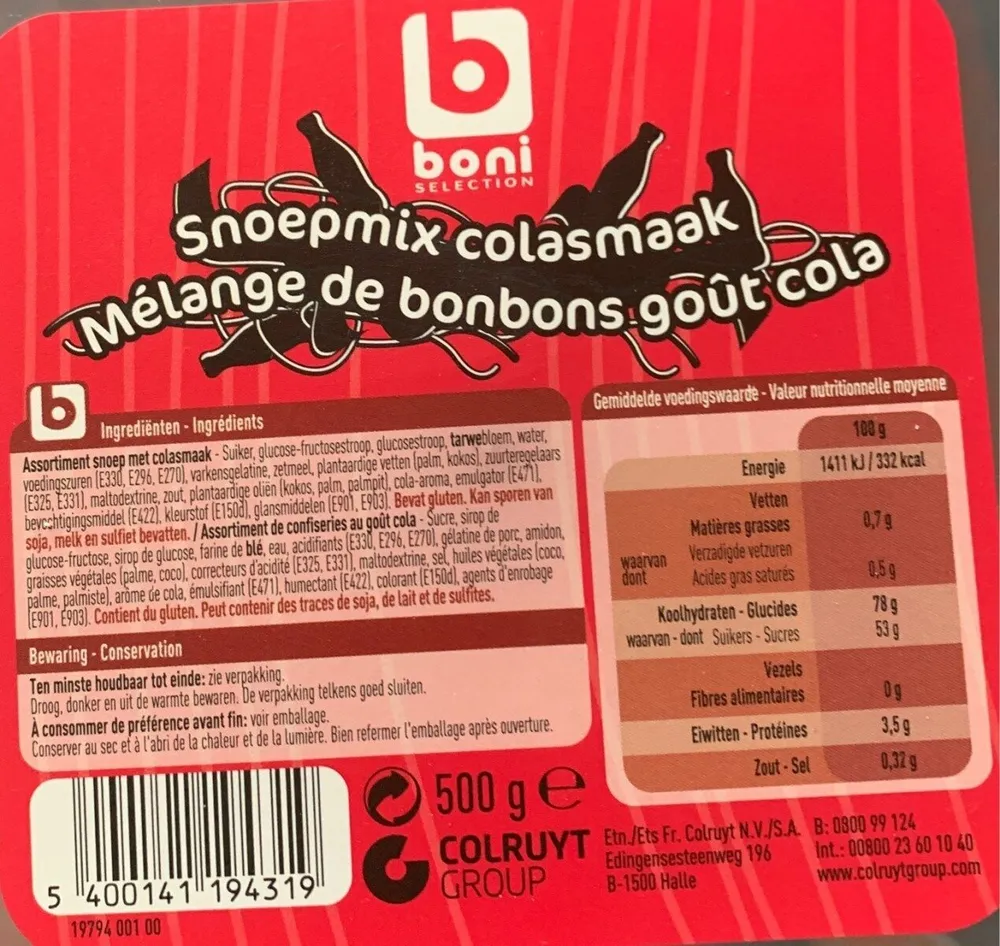 Snoepmix colasmaak