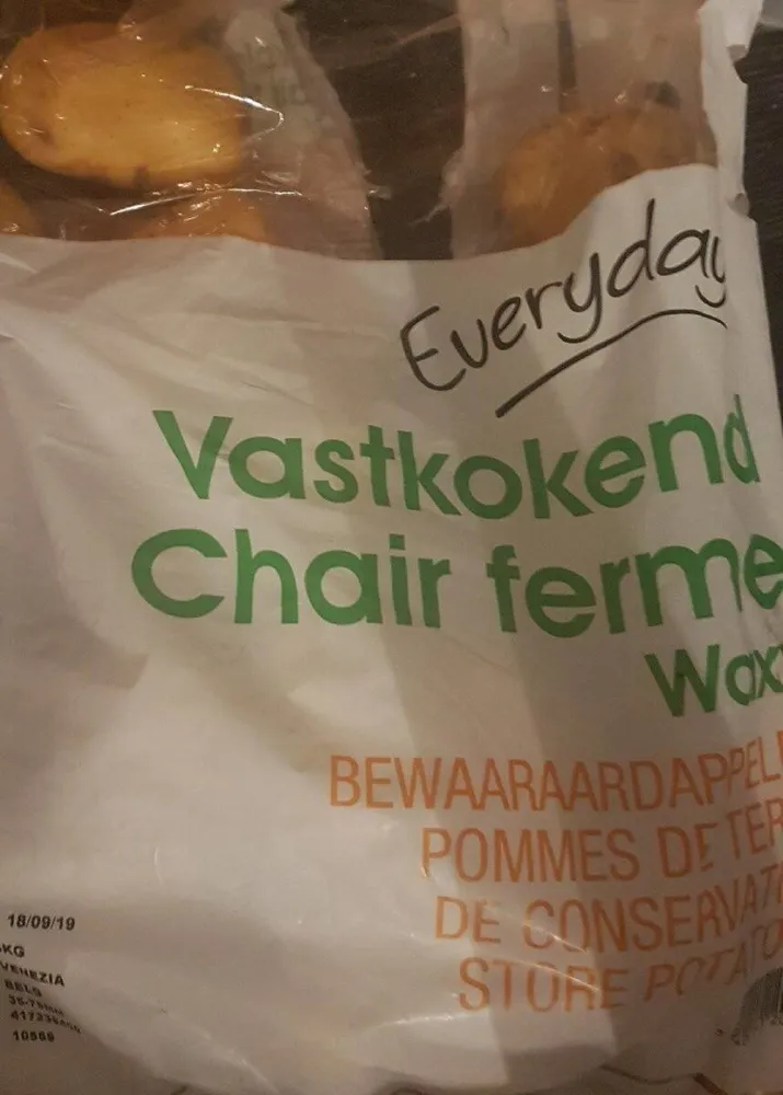 Pomme de terre chair ferme Waxy