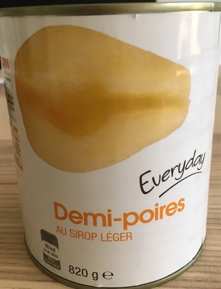 Demi poires au sirop leger