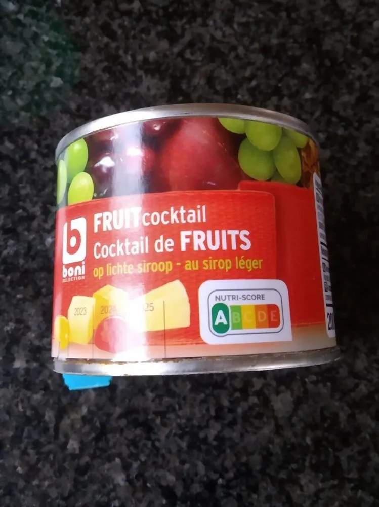 Cocktail de fruits au sirop léger