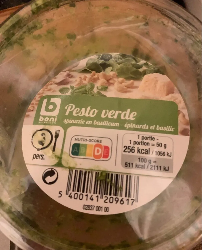 Pesto Verde spinazie basilicum