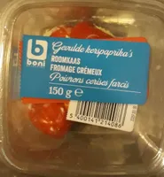 Poivrons cerise farcis fromage crémeux