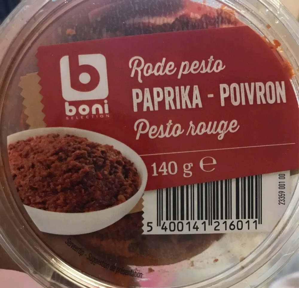 Pesto rouge poivron