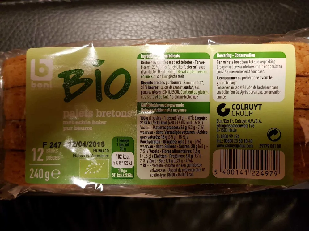 Palets bretons bio