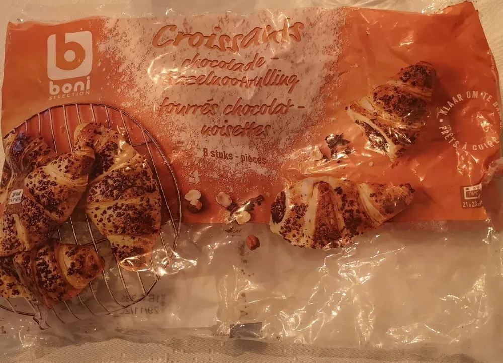 Croissant chocolat noisettes