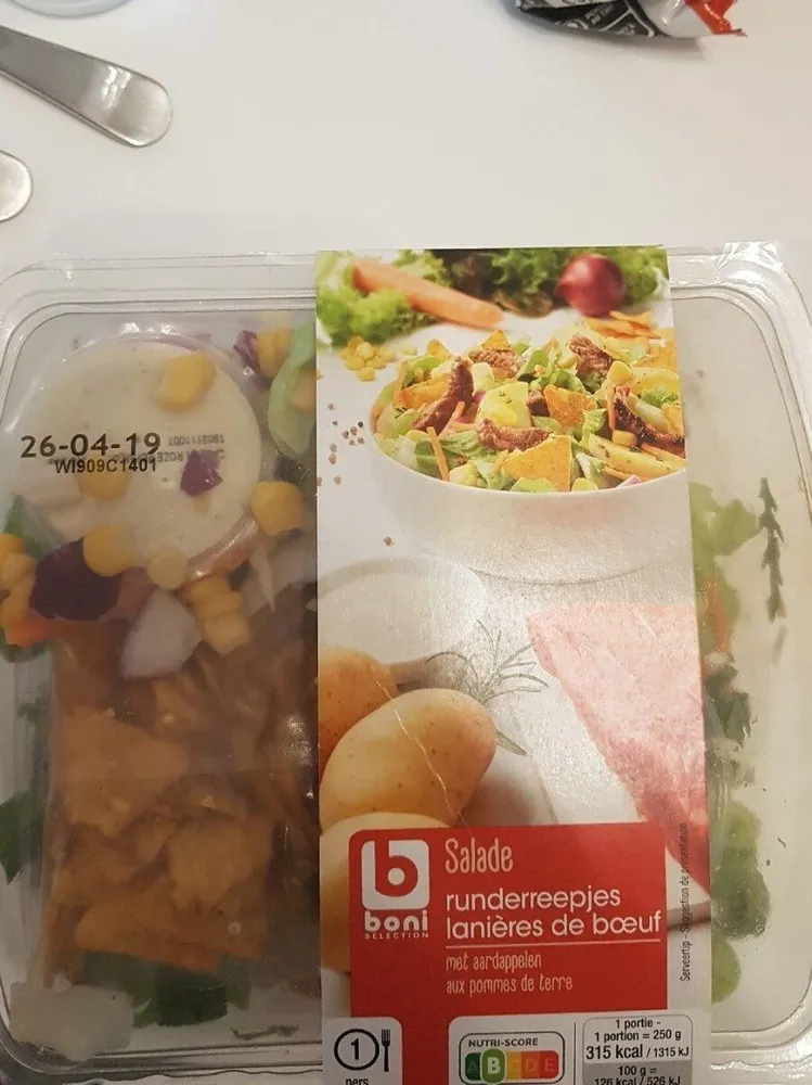 Laniere de boeuf salade