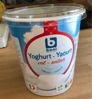 Yaourt entier