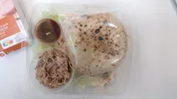 Salade pulled pork barbecue