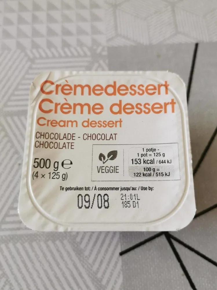 Crème dessert au chocolat