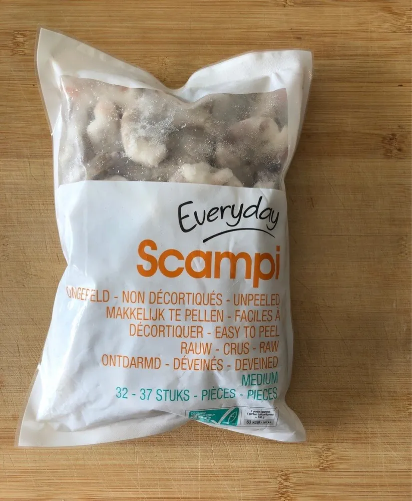 Scampi surgelés
