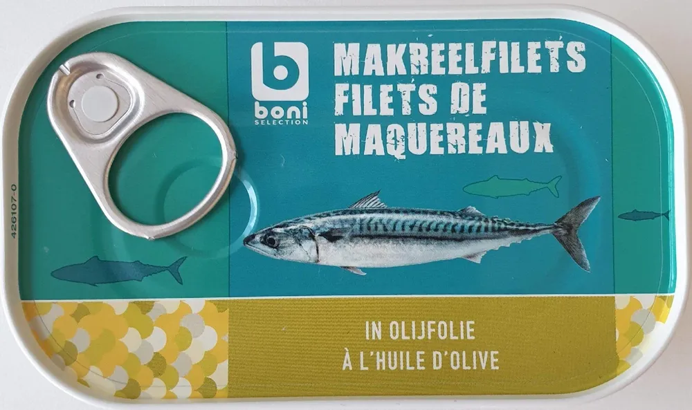 Makreelfilets in olijfolie