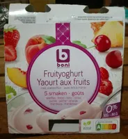Yahourt aux fruits avec édulcorants