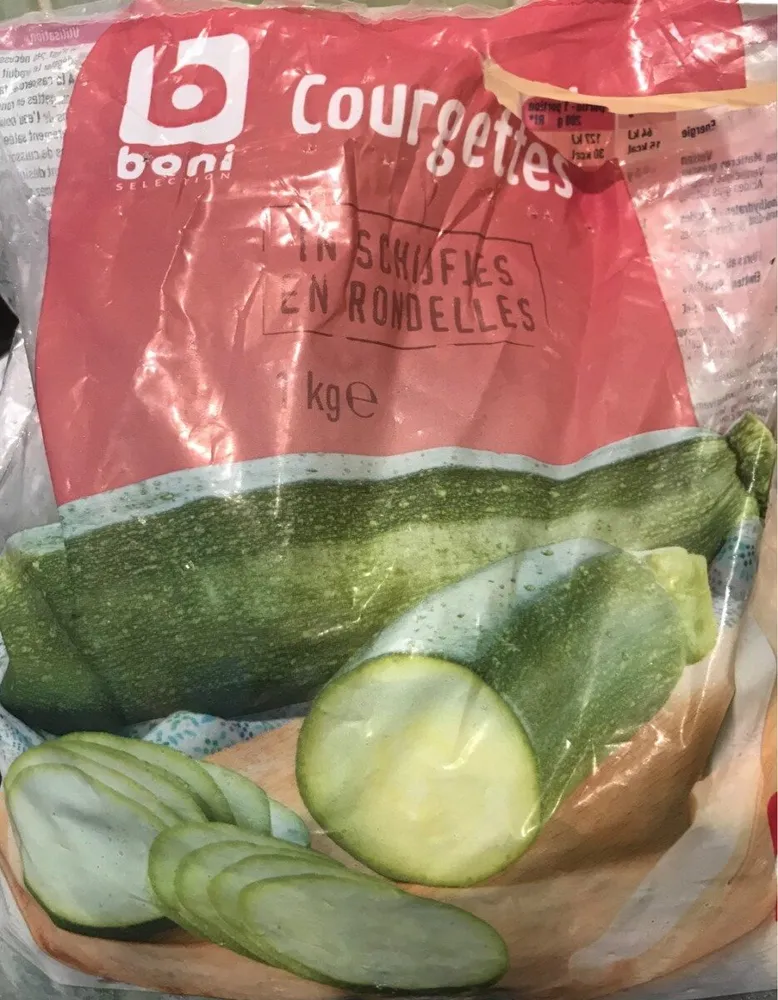 Courgettes en rondelles