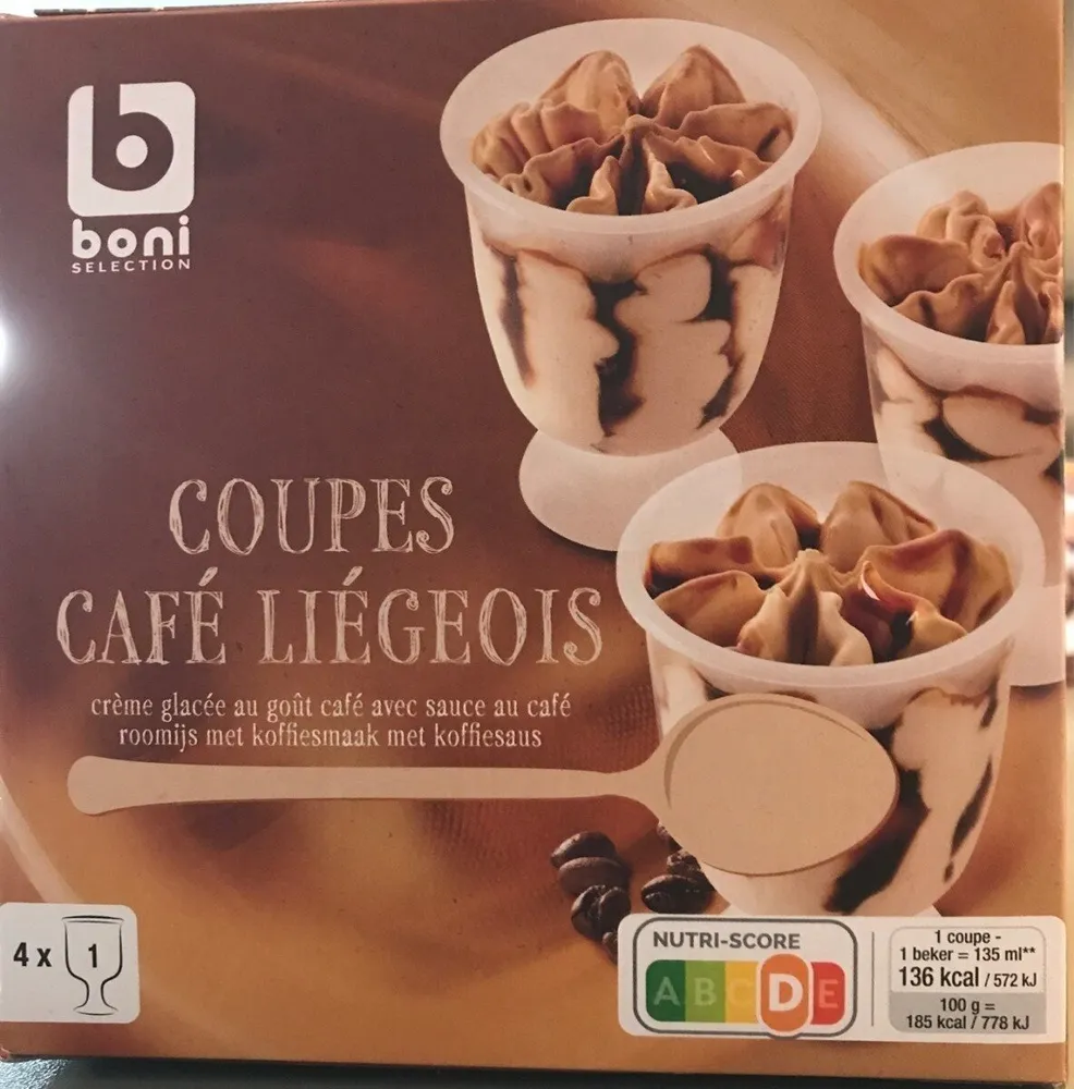 Coupes café Liégois