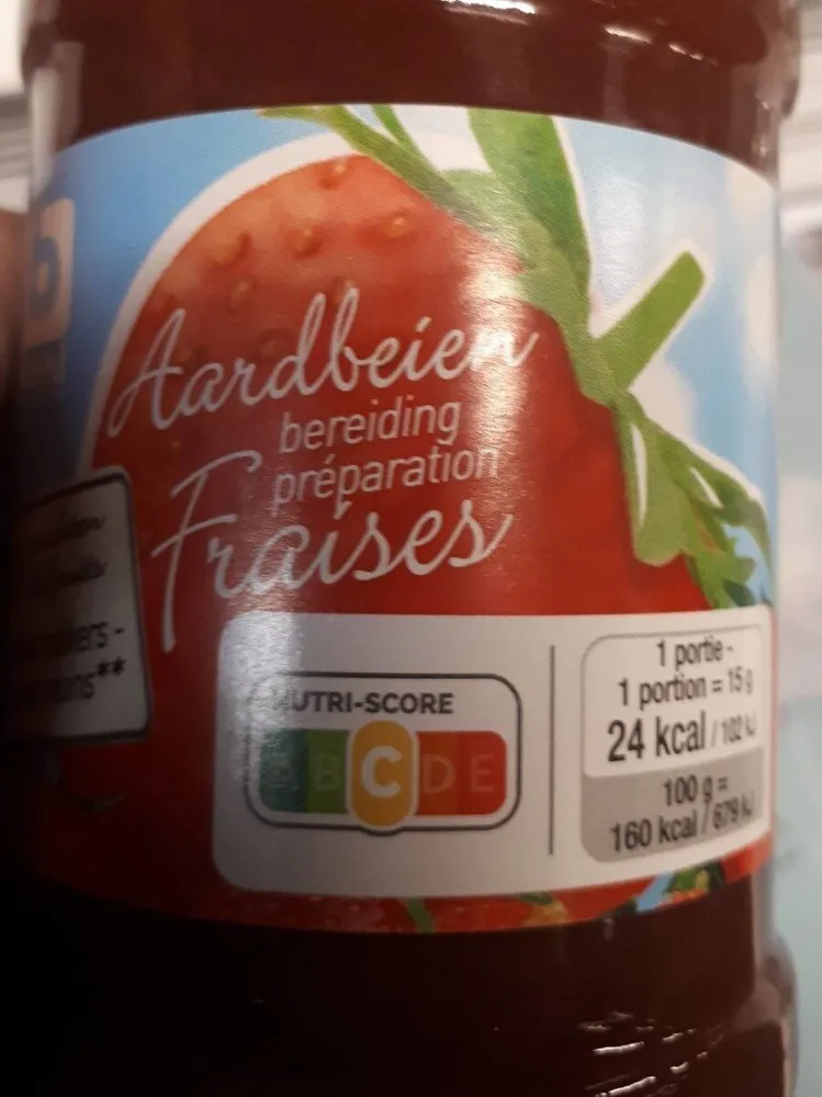 Préparation aux fraises