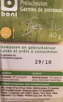 Germes de poireaux