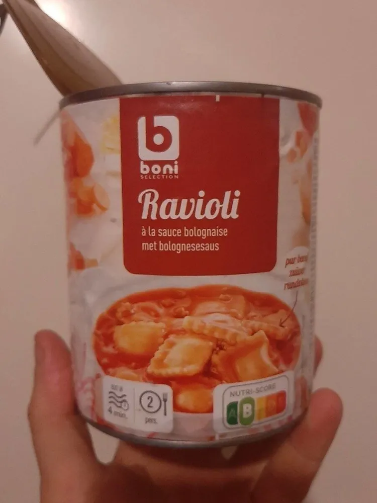 Ravioli à la sauce bolognaise